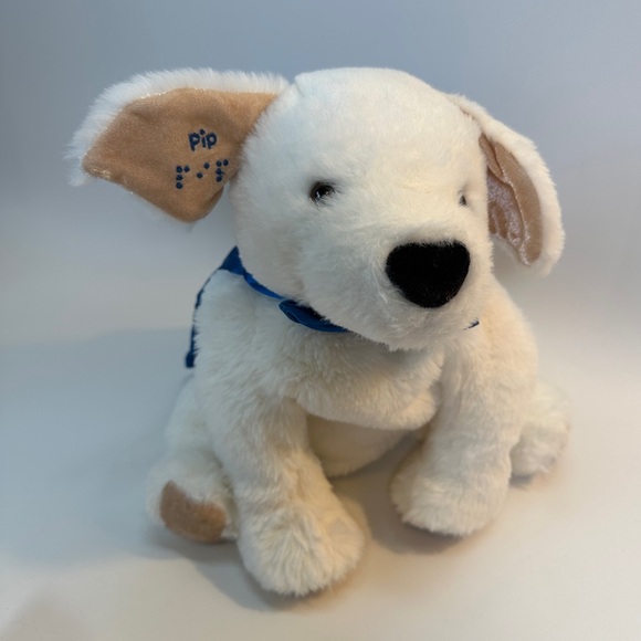 Pip Braille Dog‎ Puppy Plush Stuffed Animal Lovey Companion Guide Dog - Picture 1 of 7